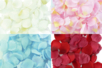 Set de 100 pétales de fleurs en satin 5 cm - 10doigts.fr