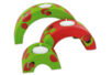 Set de 3 bougeoirs en bois, en arc - 10doigts.fr