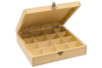Boîte en bois,16 casiers - 25 x 25 cm - Boîtes et coffrets – 10doigts.fr