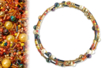 Kit bracelets farandole de perles fantaisie, en camaïeu doré - 10doigts.fr