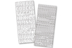 Stickers lettres miroirs Or ou Argent - 10doigts.fr