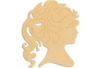 Profil féminin en bois médium (MDF) - 10doigts.fr