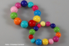 Perles rondes brillantes - 180 perles - Perles acrylique – 10doigts.fr