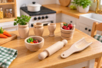 8 ustensiles cuisine miniatures bois  - Univers Miniature : maison de poupée et miniatures – 10doigts.fr