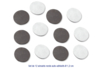 Aimant rond autocollant - 10doigts.fr