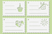 Set de 4 grands motifs "Dentelle de bois" : Tags - 10doigts.fr