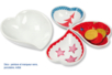 Coupes coeur en porcelaine blanche - 10doigts.fr