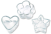 Set de 3 bougeoirs en verre, formes assorties - 10doigts.fr