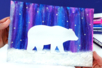 Yvan l'ours blanc et les aurores boréales - Tutos Hiver – 10doigts.fr