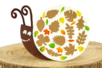 Activite Escargot Assiette en Carton - Activités manuelles Automne – 10doigts.fr