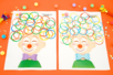 Clown et cheveux avec des rouleaux en carton - Tutos Personnages rigolos – 10doigts.fr