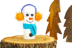 Bonhomme de neige avec un rouleau en carton - Personnages de Noël – 10doigts.fr
