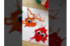 Les petits monstres à écraser (splat painting) - Activités manuelles Halloween – 10doigts.fr