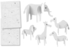 Animaux 3D en carton mousse à décorer - 13 pièces - Maquettes en papier – 10doigts.fr