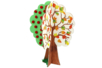 Grand arbre 4 saisons en bois à monter - Kits activités sur bois – 10doigts.fr