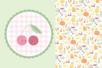 Bloc papier Vitamines - 30 feuilles cerises - Papiers scrapbooking – 10doigts.fr
