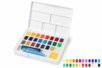 Boîte aquarelle Faber-Castell 24 godets + accessoires - Couleurs aquarelle – 10doigts.fr