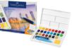 Boîte aquarelle Faber-Castell 24 godets - Couleurs aquarelle – 10doigts.fr