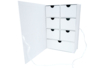 Coffret en carton blanc avec tiroirs - Boîtes en carton – 10doigts.fr