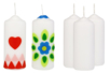 Bougies blanches - Lot de 12 - Cires, gel  et bougies – 10doigts.fr