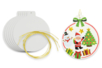 Boule de Noël en carton blanc - Kits activités Noël – 10doigts.fr