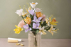 Bouquet Pastel Printanier à Créer - Fleurs en crépon – 10doigts.fr