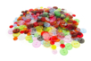 Boutons transparents multicolores - 300 pièces - Boutons – 10doigts.fr