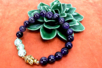 Perles gemmes naturelles  - Rang de 48 perles - Perles Lithothérapie – 10doigts.fr