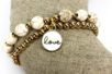 Perles Howlite blanc - 48 perles - Pierres Naturelles – 10doigts.fr