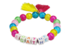 Perles cubiques alphabet multicolore - 280 perles - Bijoux messages – 10doigts.fr