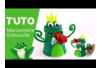 Marionnette grenouille avec un gobelet en carton - Tutos Animaux – 10doigts.fr