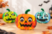 Bricolage Halloween Enfant Citrouilles Marbling - Activités manuelles Halloween – 10doigts.fr