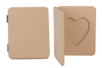 Cadre double cœur en papier mâché - Cadres en carton – 10doigts.fr