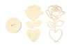 Cadre photo Rose fleur en bois à monter - Cadres photos à décorer – 10doigts.fr