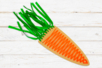 Grandes carottes à tisser - Lot de 6 carottes - Kits activités Pâques – 10doigts.fr