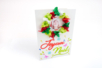 Carte couronne en papier de soie "Joyeux Noël" - Cartes et Papiers de Noël – 10doigts.fr