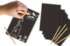 Cartes à gratter Noir & blanc - 5 cartes - Cartes à gratter, à poinçonner – 10doigts.fr