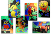 Cartes à métalliser Animaux - 6 cartes assorties - Kits créatifs en Papier – 10doigts.fr