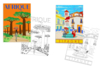 Coloriages "Voyages"  - 6 cartes à colorier - Cahiers de coloriage – 10doigts.fr
