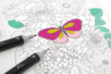 coloriage fleurs pour marqueurs alcool - Coloriage – 10doigts.fr