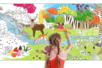 Fresque géante à colorier - La forêt - Fresques de coloriage – 10doigts.fr