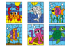 Coloriages aux numéros - Thème Animaux Marins (6 coloriages) - Coloriage – 10doigts.fr
