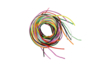 Cordons en satin couleurs vives - 10 cordons de 6 m - Cordon queue de rat – 10doigts.fr