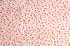 Coupon de tissu imprimé pois rose, marron - 43 x 53 cm - Coupons de tissus – 10doigts.fr