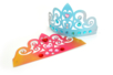Couronnes diadème de princesse + strass - Lot de 6 - Supports de Coloriages – 10doigts.fr