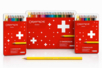 Crayons de couleurs Swisscolor Caran d'ache - Fusains, sanguines & craies – 10doigts.fr