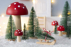 décors avec sapins enneigés - Déco Noël Nature – 10doigts.fr