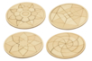 Dessous de plat puzzle en bois - 4 motifs assortis - Puzzle – 10doigts.fr