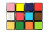 Mini encreurs couleurs assorties - Set de 12 - Encreurs – 10doigts.fr