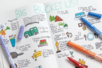 feutres fins journal DIY - Feutres pointes fines : la précision pour le dessin et l'écriture – 10doigts.fr